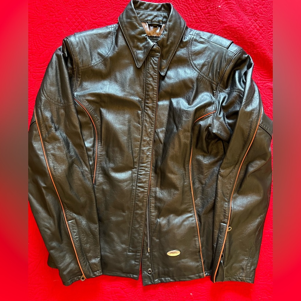 Ladies Genuine Leather Harley Davidson Jacket
